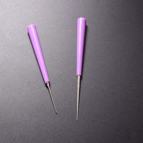 Bead Hole Reamer Tool For Jewelry Making By EXCEART Pro Grade Hole Enlarger with ergonomic anti-skid handle shown on black background.