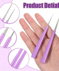 2 Piece Bead Reamer Tool Set With Diamond Tipped Reamers For Jewelry Making in hand, showing dual size options and non-slip handle.