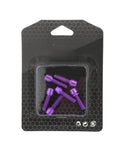 Package of purple SUKOUSRAM 6 PCS Bike Stem Bolts M5*18mm Hex Head Titanium Alloy Screw Bolts for Road Mountain Bicycle Stems