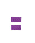 Purple ergonomic grip of Auto Carpet Brush Tool And Interior Vacuum Line Maker, showing grooved texture for vehicle upholstery detailing.