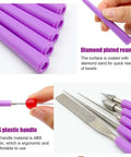 Bead Reamer Set For Jewelry Making Five Piece Stainless Steel Bead Hole Enlarger Tool With Acrylic Handles usage examples