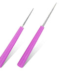 2 Pack Bead Reamer Set With Purple Handles For Jewelry Making Pro Grade Enlarge And Smooth Holes In Glass Wood Plastic And Metal Beads