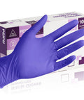 Heavy Duty Nitrile Gloves Disposable Powder Free Latex Free Rubber Free Ultra Strong For Food Handling Medium Size 100 Count