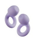 Ultra comfortable, reusable ear plugs engineered for sleep, study, travel and quiet moments, featuring four tip sizes, purple silicone