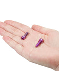Hand holding ✝️ SPEEDWOX 6pcs Bicycle Stem Screw with Washers Set Titanium Alloy Bike Allen Hex Bolts M5 x 16mm Purple