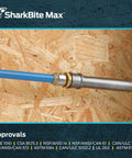Push To Connect Brass Adapter One Inch By Three Quarter Inch MNPT Plumbing Fitting For PEX Copper CPVC PE RT SDR Nine HDPE Quick Wet Line Connection Without Tools Or Glue Transitions CTS Pipe To Female NPT Threads Smoothly installed on a wall.