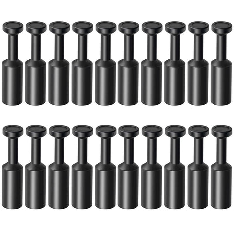 Quarter Inch Push To Connect Pneumatic Fitting Plug Made From PBT Resin Plastic Black No Fuss Quick Install 0 To 145 Psi