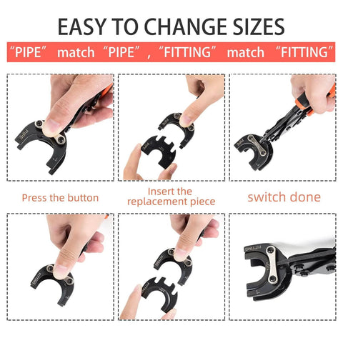 Push to Connect Removal Tool for 1/2, 3/4, and 1 Inch Fittings Quick Disconnect Tongs for PEX, PVC, and Copper Pipe Easy Removal