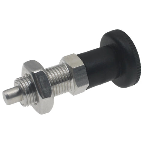Push Fit Ball Nose Spring Plunger Heavy Duty Stainless Steel 304 Non Locking Spring Return Knob Plunger M10 Thread Indexing Plunger