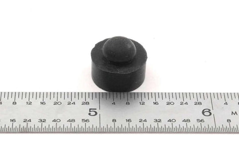 Push In Rubber Bumper With Tight Grip Stem Fits Quarter Inch Hole For Use In One Sixteenth Inch Panel Thickness Half Inch Diameter