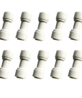 Food Grade Push In Tube Fittings Quick Connect Straight Equal Five Sixteenth Inch Outer Diameter For Reverse Osmosis Water Filtration System No Tools Needed Durable POM Material DIY Friendly Install Pack Of Ten