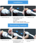 Installation and dismantling of Three Quarter Inch Male Thread To One Quarter Inch OD PE Tube Push To Connect Straight Adapter