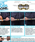 Three Quarter Inch CTS To Three Quarter Inch PVC Transition Coupling Push To Connect Brass Plumbing Fitting in use