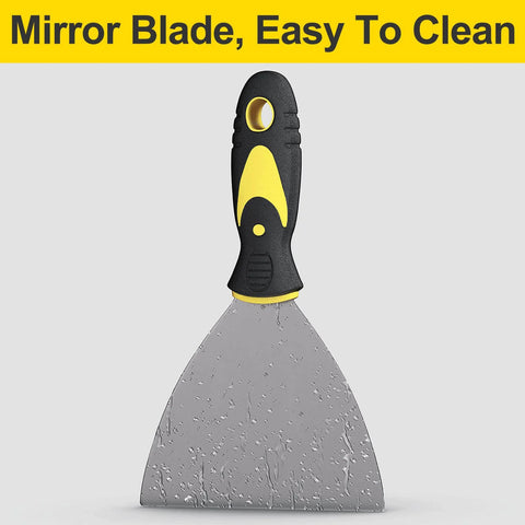 Close-up of a scraper from the 5Pcs Putty Knife Set With 1 Inch 2 Inch 3 Inch 4 Inch And 5 Inch Scrapers For Drywall Repair Spackle Painting