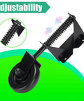 4.3 Inch Heavy Duty Gate Wheel With Spring Loaded Mechanism PVC, shown with focus on adjustability feature for garden gates