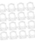 35 Piece Pipe Clamp Buckle Repair Kit For Water Pipes And Hoses, Heavy Duty PVC Clamp Set for outdoor retractable pipes, white