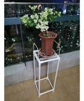 PVC plant stand made from Six Piece Set Of Half Inch Schedule 40 PVC Pipe 17 Inch Length White For Indoor Outdoor DIY Projects