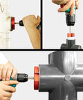 Two Wing PVC Pipe Reamer With Carbide Inserts being used in plumbing for stable fast pipe prep on plastic pipe fittings