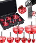 Nine Piece PVC Pipe Reamer Kit For 1/2 To 4 Inch Pipes With Inner Cutter For PVC CPVC ABS Conduit And SCH40 Repairs All In One Pipe Fitting Saver Pro Grade For DIY Pros