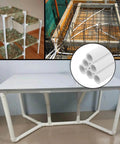 Six Piece Set Of Half Inch Schedule 40 PVC Pipe 17 Inch Length White For Indoor Outdoor DIY Projects Greenhouse Garden Farm Workshop And Furniture Grade Ideal For Greenhouse Frames Plumbing DIY Furniture Projects Hobbyist And Professional Use