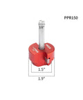 Two Wing PVC Pipe Reamer With Carbide Inserts For Stable Fast Pipe Prep Fits Standard Half Inch Drills And One And A Half Inch Head