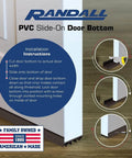 Installation guide for 4 FT (48") PVC Slide-On Door Bottom - Adjustable Plastic Weatherstrip Door Bottom with Drip Cap - Brown