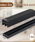 Two Sets Sliding Door Track For One Quarter Inch Thick Panels Glass Cabinet Sliding Track System With PVC Durable Low Noise