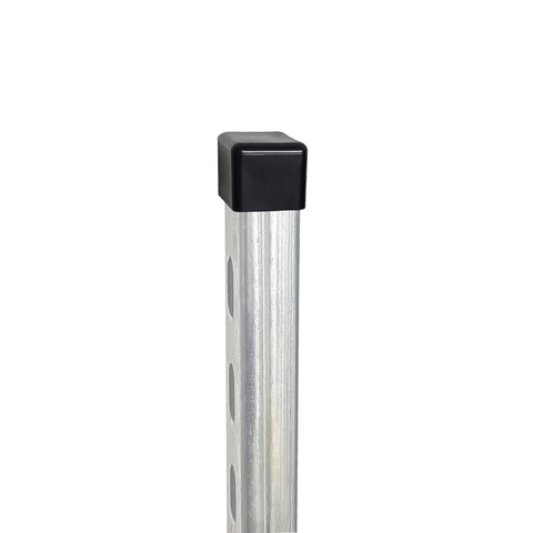 Durable PVC end caps fit 13/16 and 7/8 inch tall strut channels, protecting channel ends from damage with tool-free installation and a clean black finish