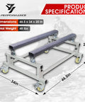 Watercraft PWC Dolly Boat Stand And Storage Trailer Cart With Adjustable Bunks, 4 Casters And 2 Brakes, Heavy Duty Steel