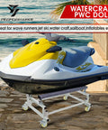 Watercraft PWC Dolly Boat Stand And Storage Trailer Cart With Adjustable Bunks, 4 Casters And 2 Brakes, Heavy Duty Steel