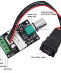Small PWM DC Motor Speed Controller - for 6V 12V 24V 28V 3A 80W Low-Voltage Gear Motors with Forward/Reverse Switch Control