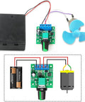 2pcs PWM Low Voltage Motor Speed Controller DC 1.8V 3V 5V 6V 12V 2A 1803BK 1803B with speed control knob and wiring diagram