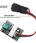 Small PWM DC Motor Speed Controller - for 6V 12V 24V 28V 3A 80W Low-Voltage Gear Motors with Forward/Reverse Switch Control