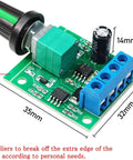 2pcs PWM Low Voltage Motor Speed Controller DC 1.8V 3V 5V 6V 12V 2A 1803BK 1803B with green speed control knob
