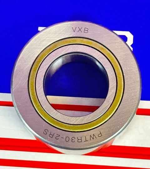 PWTR30-2RS-XL Track Rollers Bearing Cam Follower with Cylindrical Roller Set and 2 Rubber Seals 30x62x29mm, front view