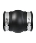 PXJ-150 Flexible PVC Expansion Joint Coupling for Thermal Expansion and Contraction of Vertical Pipes Leak Proof and Chemical Resistant Sewer Gas Safe Durable Fernco Style Plumbing Fittings with corrosion-resistant clamps.