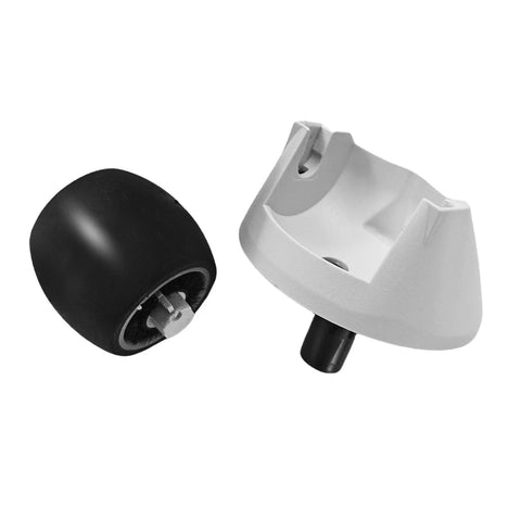 Front Wheel Castor Replacement Kit For Qrevo Curv Robot Vacuum Cleaner Includes Front Wheel Bearing And Caster Assembly For Easy Maintenance Durable Parts Simple Install Compatible With Qrevo Curv Model showing wheel and caster.