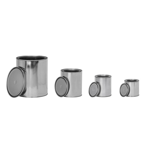 quart size tin paint cans two pack with lids