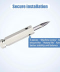 Heavy Duty Quarter Inch Carbide Steel Reamer Drill Bit Double Cut Burr for Tire Repair with Quick Release Adapter