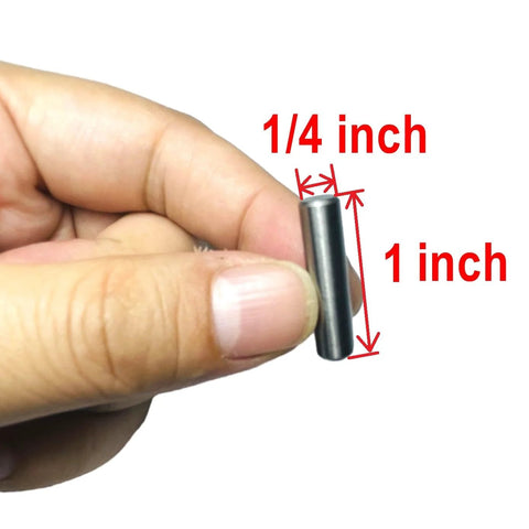Quarter Inch Dowel Pins Kit 15 Pieces One Inch Long Metal Shelf Pins For Shelves Bunk Beds Woodworking Alloy Steel Bearings