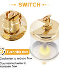 One Quarter Inch Sight Gravity Drip Feed Oiler With Needle Valve And Oil Cup 100ml Capacity Threaded Connection flow control view