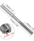Quarter Inch HSS Chucking Reamer For Lathe With 6 Straight Flutes And Round Shank Pro Grade Reaming Drill Bit