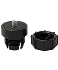 One Quarter Inch Screw To Seventeen Millimeter Ball Head Adapter Bracket For Tripods, two-piece design with screw and connector