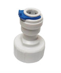 GHT Female Quick Connect Adapter With Easy Hookup From Three Quarter Inch Thread To Three Eighths Inch OD Tubing For RO Water Filters