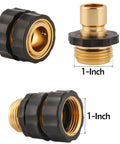 Six Pack Quick Connect Hose Fittings Kit For Garden Hose Three Quarter Inch GHT With Six Female And Six Male Quick Connectors