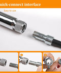 Close-up of quick-connect interface for Insulated High Voltage Rescue Hook With Non Conductive Handle 2m Hot Stick Rescue Tool