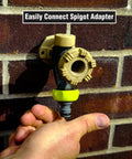 Garden Hose Quick Connect Fittings Kit With Two Piece Coupler And Plug For Standard Three Quarter Inch Hose Threads ZillaGreen Compatible