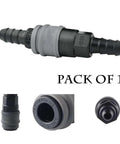 Quick Disconnect Air Hose Fitting Set, C Type Quick Insert Joint For Air Compressors, 3 Eighth Inch Barb Hose Connector