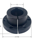SH Style Quick Disconnect Bushing For Pulleys With 1 Inch Bore Carbon Steel Cast Construction Locking QD Bushing SH Type