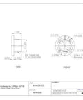 Technical drawing of Sure-Grip Quick Disconnect Bushing QT138, dimensions labeled for shaft mounts on pulleys and sprockets.